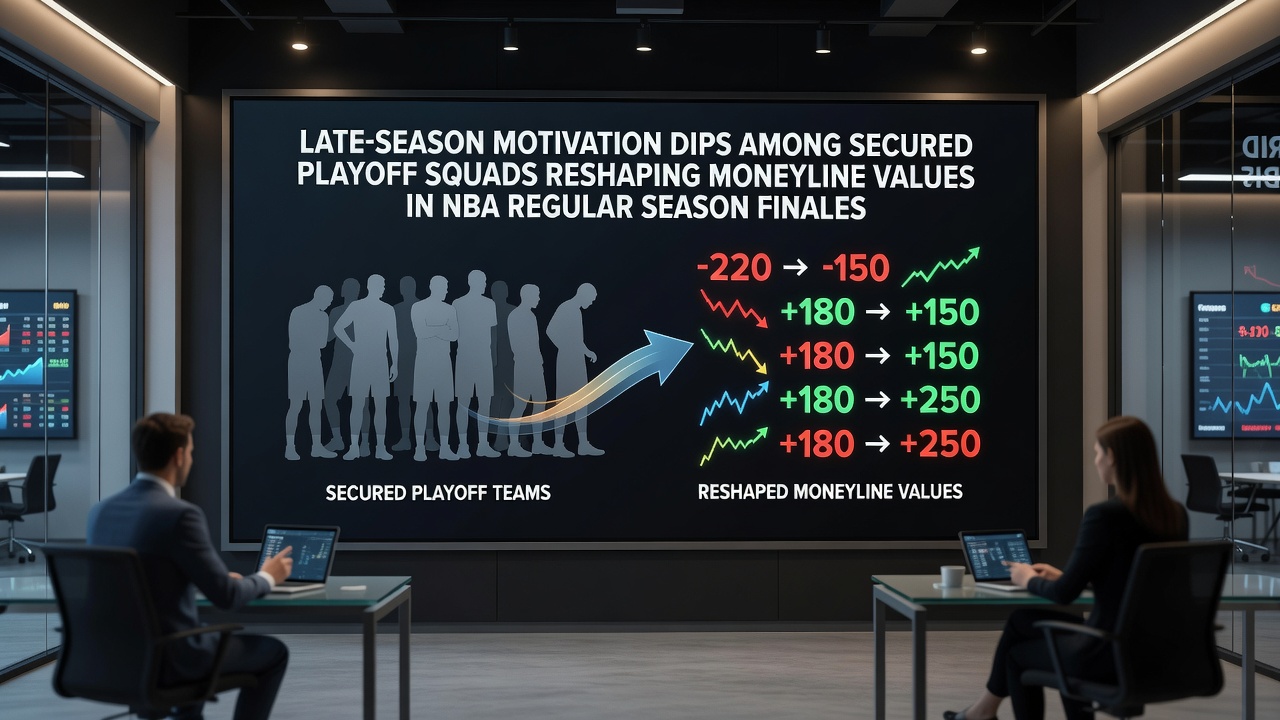 NBA players resting on bench during late regular season game as motivation shifts affect betting markets