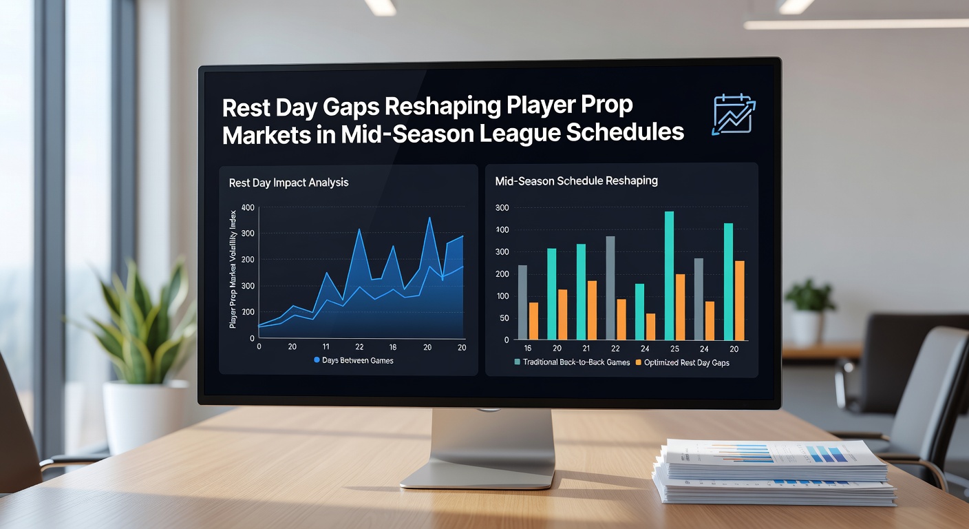 Detailed schedule grids highlighting rest day variations across league teams