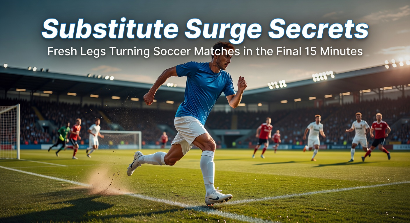 Soccer substitutes celebrating a late goal as fresh legs change the game in the final minutes